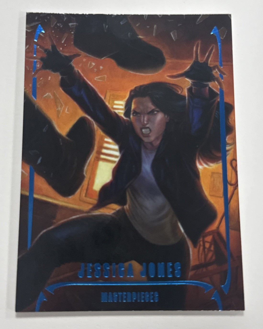 2024 Marvel Masterpieces \'92 Platinum Nanhuel Griego Blue - Jessica Jones 24/49