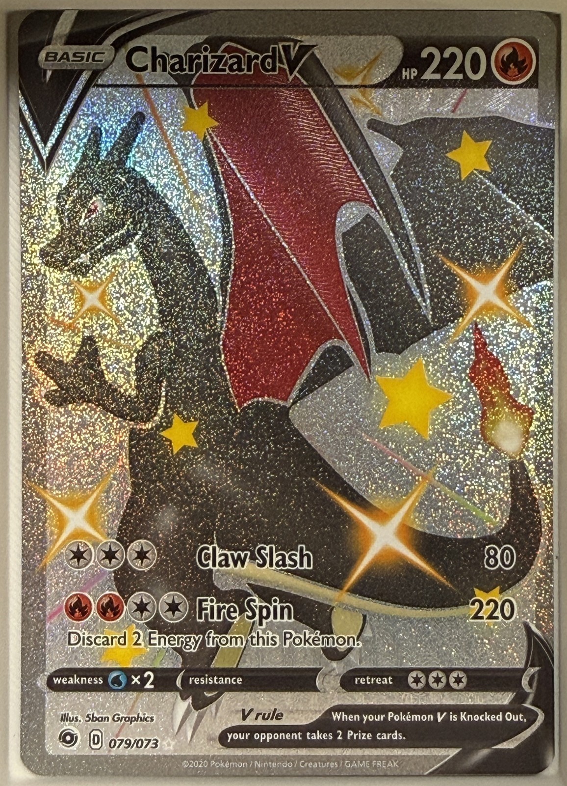 Charizard V 079/073 - Pokemon TCG Champion's Path Secret Rare (NM)