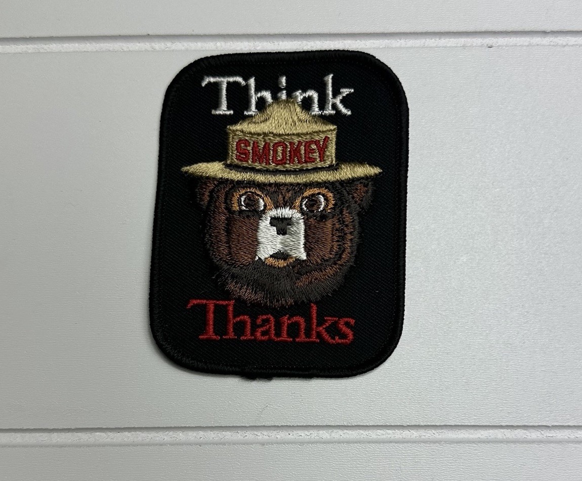 Vtg Smokey The Bear Prevent Forest Fires Think Thanks Patch