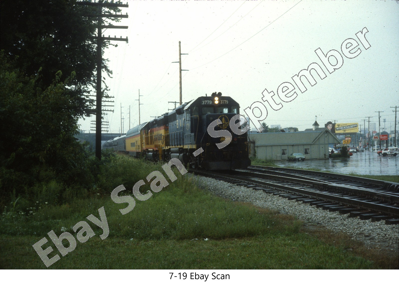 Original Slide-B&O (Baltimore & Ohio) EMD GP40 #3779-NHRS Pass Train
