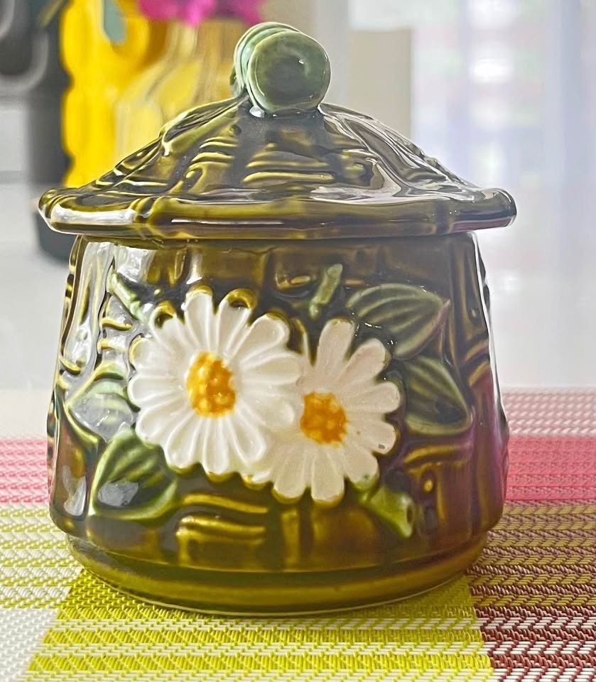 Vintage Flambro Japan Ceramic Sugar Dish w/ Lid-Japan Vintage Flambro Japan Ceramic Sugar Dish w/ Lid-Japan