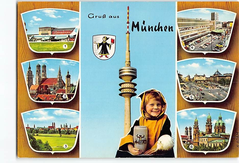 Postcard Gruß aus Munich Germany