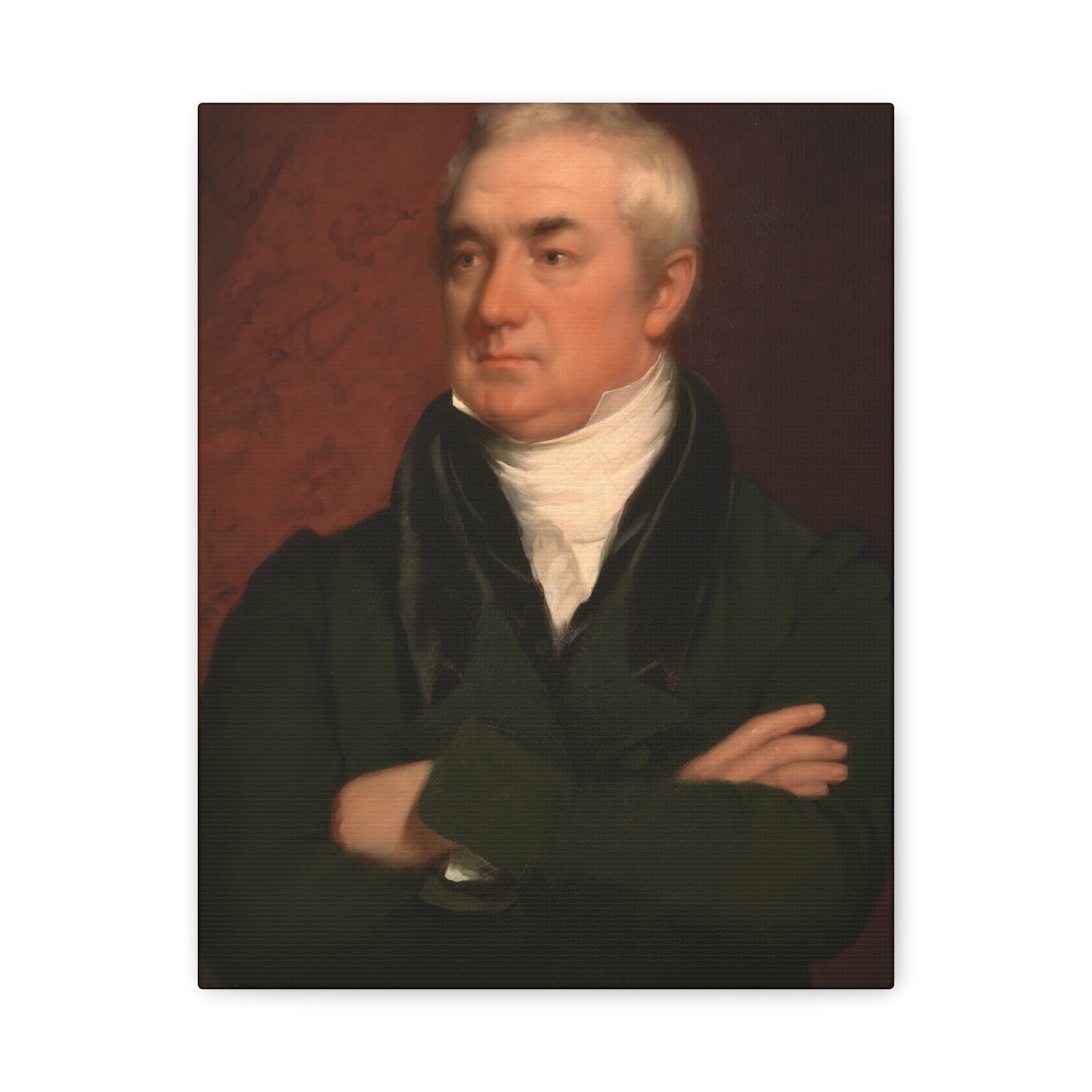 Chester Harding, 1 Sep 1792 - 10 Apr - Loammi Baldwin - 1823 - Canvas Wall Art