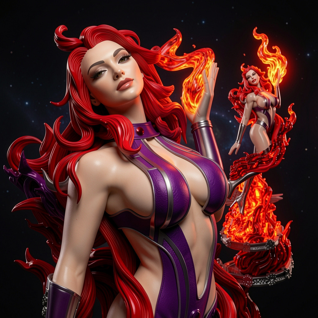 Beautiful Starfire DC V4 3D Printed 16k Res HandPainted or Unpainted