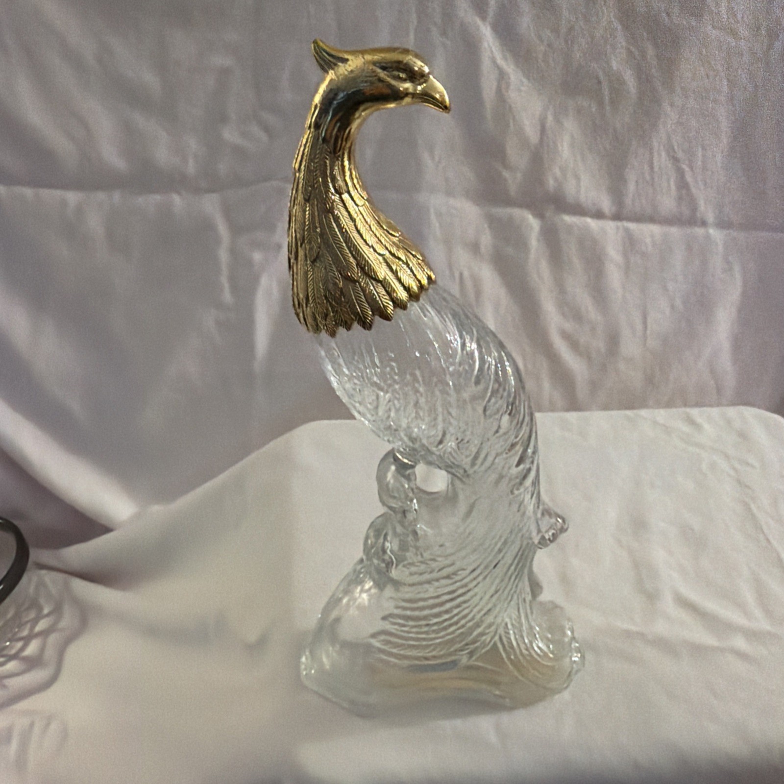 Avon Vintage Bird Of Paradise Cologne Perfume Gold Clear Empty Bottle 5 fl oz Avon Vintage Bird Of Paradise Cologne Perfume Gold Clear Empty Bottle 5 fl oz
