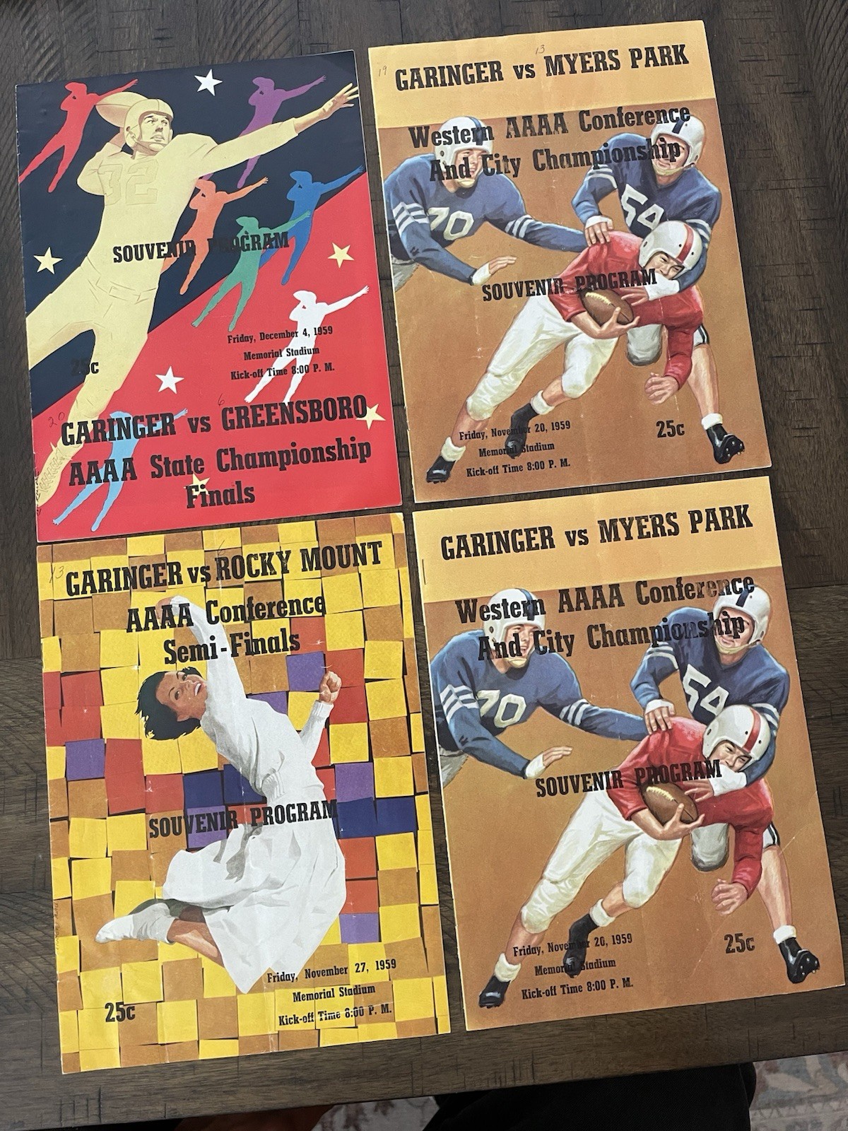 1959 Football Program 4 Garinger HS State Champs Charlotte North Carolina 1959 Football Program 4 Garinger HS State Champs Charlotte North Carolina