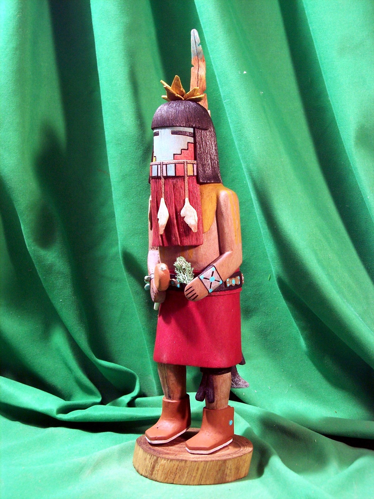 Hopi Kachina Doll - The Navajo Longhair Kachina - Rarely Carved Hopi Kachina Doll - The Navajo Longhair Kachina - Rarely Carved