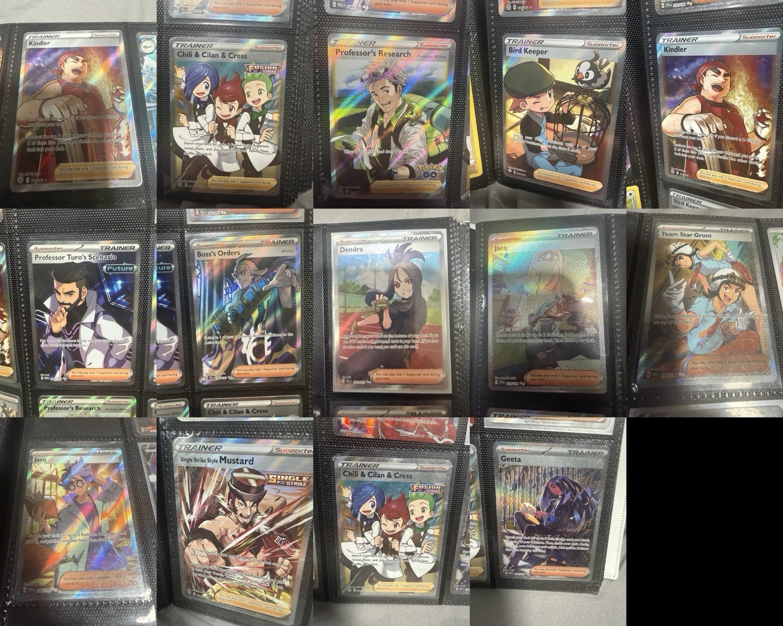 Pokémon Trainer Supporter Full Art Holo Lot 14 English