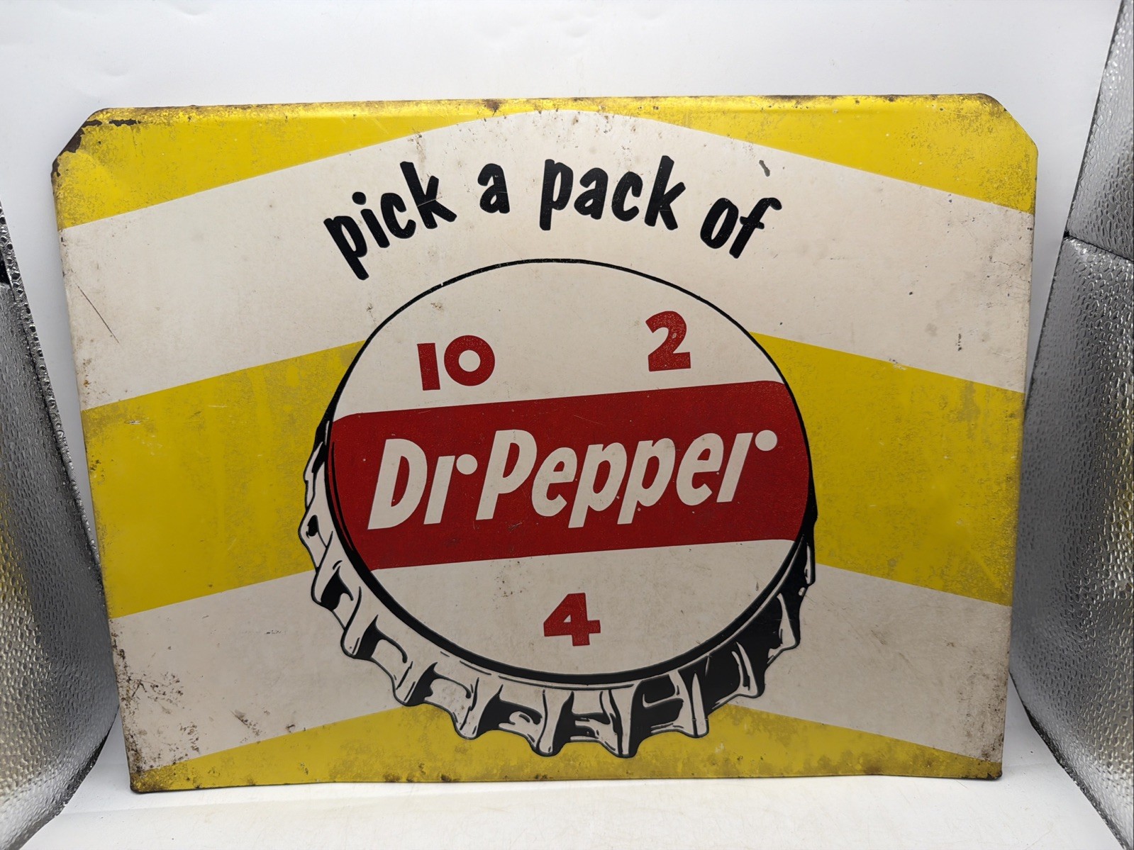 Scarce Original Dr Pepper Advertising Sign