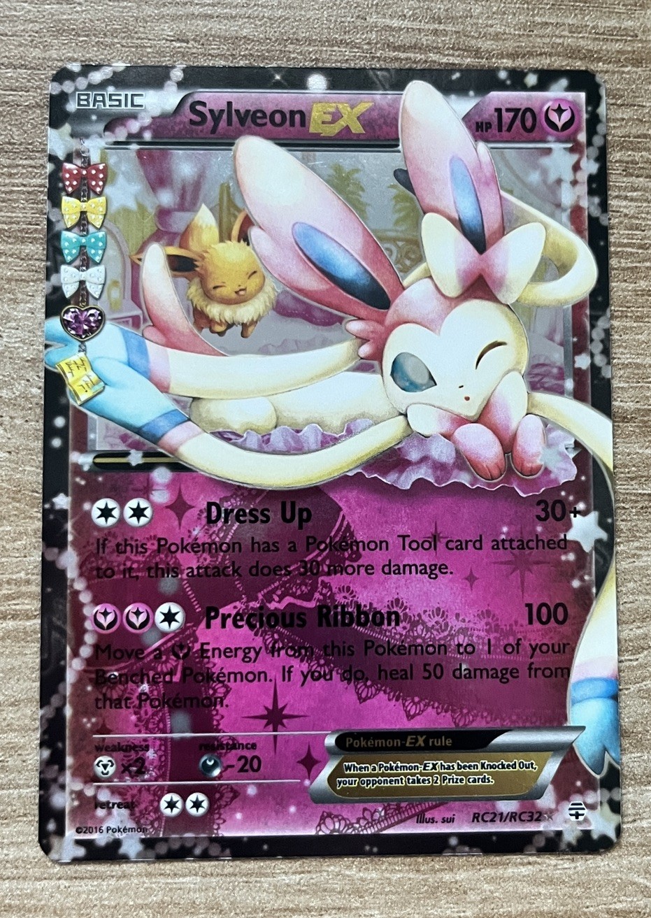 Pokémon TCG Sylveon EX Full Art Holo RC21/RC32 Generations 2016 English