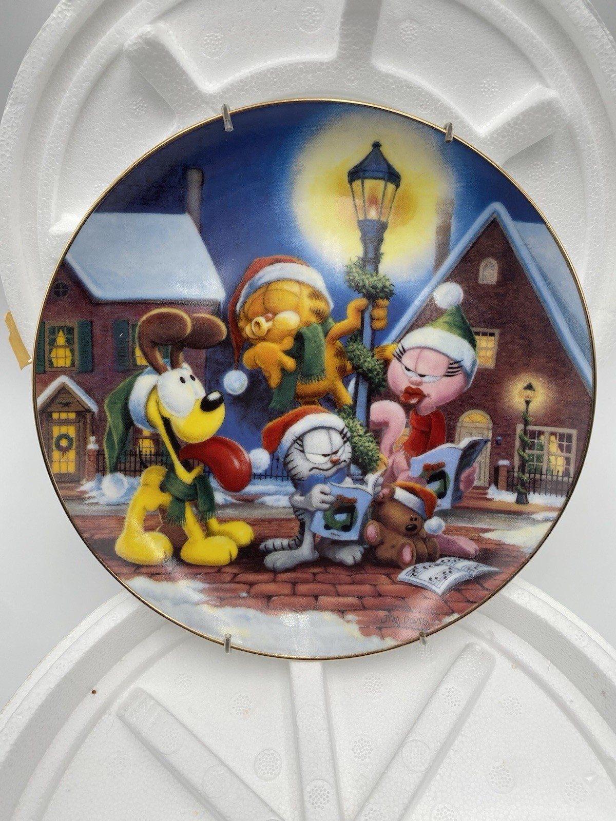 VTG Danbury Mint Garfield\'s Christmas Collection Sounds of Christmas Plate F6060