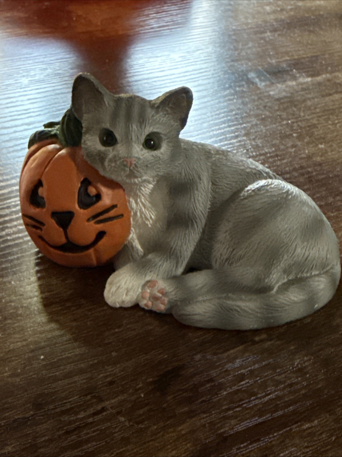 Vintage Carole\'s Cat for All Seasons Figurine “Pumpkin Paws”