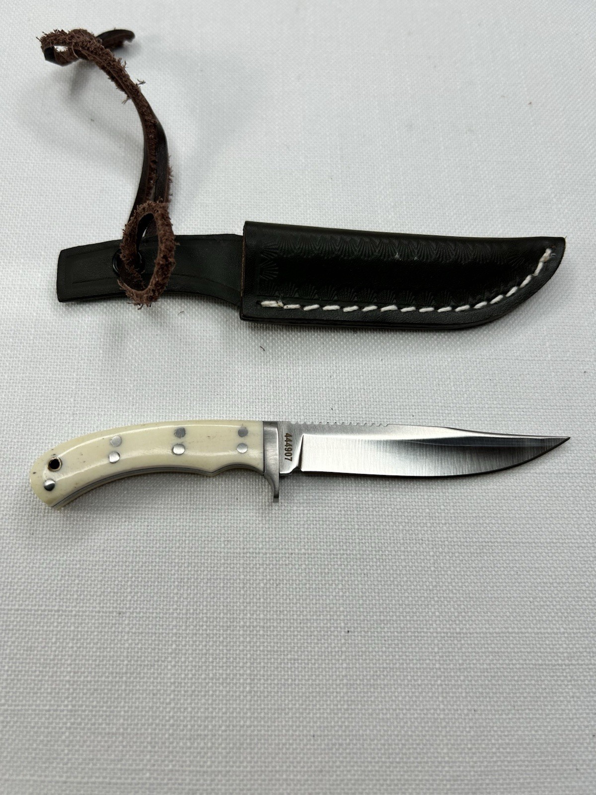 Vintage Linder Fixed Blade Knife - Bone handle - German Rare Vintage Linder Fixed Blade Knife - Bone handle - German Rare