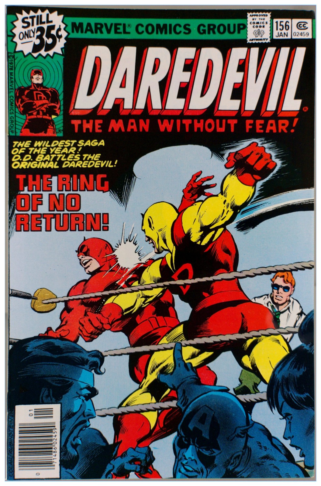 Daredevil #156 1979 Marvel Comics VF- Comic Book Boxing Cover