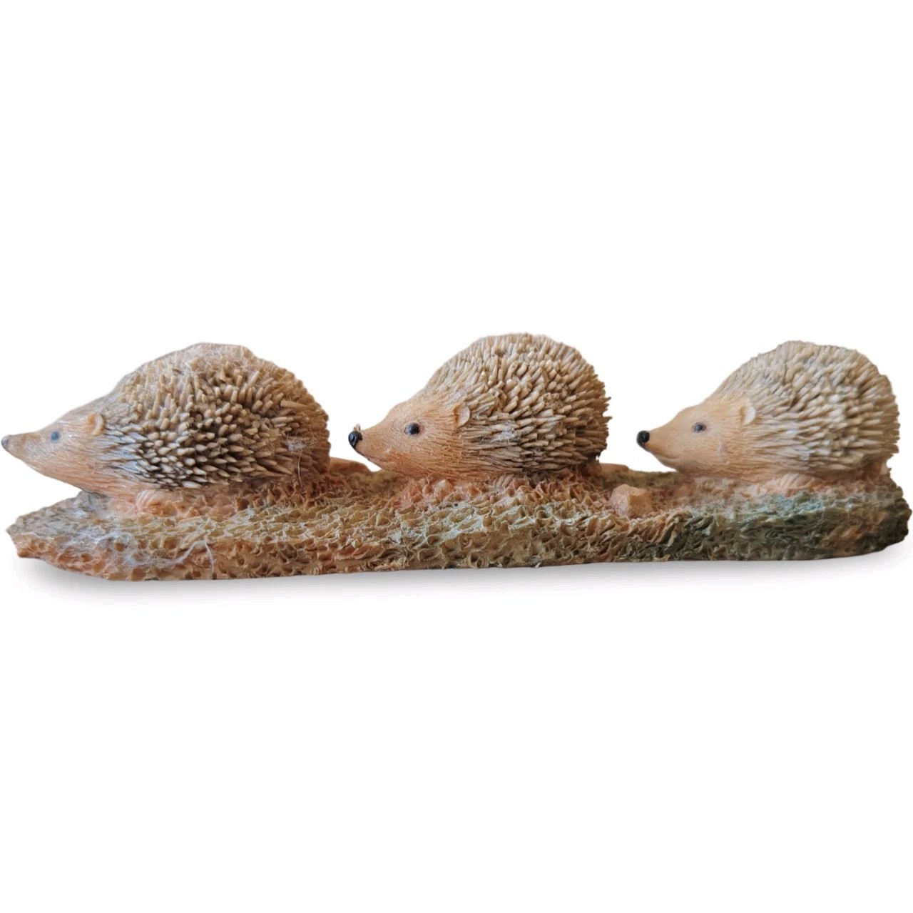 Vintage Three Hedgehogs Line Figurine Resin Animal Family Sculpture Country Deco Vintage Three Hedgehogs Line Figurine Resin Animal Family Sculpture Country Deco