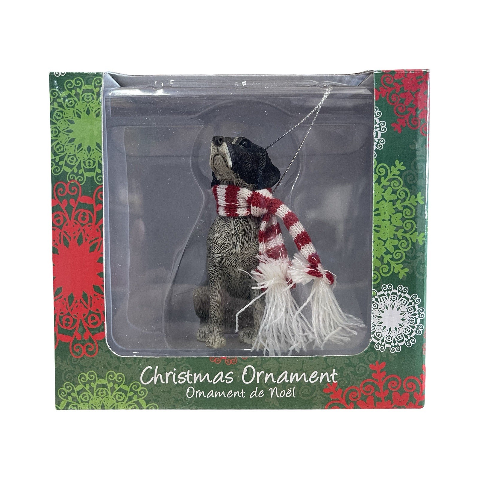 Sandicast German Shorthaired Pointer Christmas Ornament – Hand Cast & Painted Sandicast German Shorthaired Pointer Christmas Ornament – Hand Cast & Painted