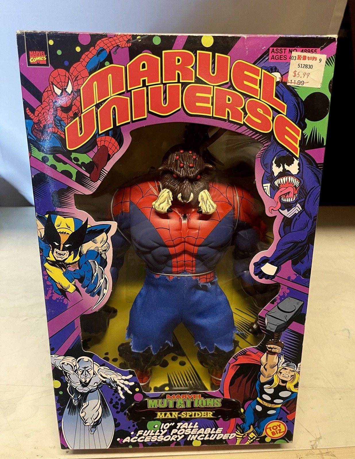 SPIDER MAN TOY BIZ MAN-SPIDER MARVEL UNIVERSE 10\ SPIDER MAN TOY BIZ MAN-SPIDER MARVEL UNIVERSE 10\