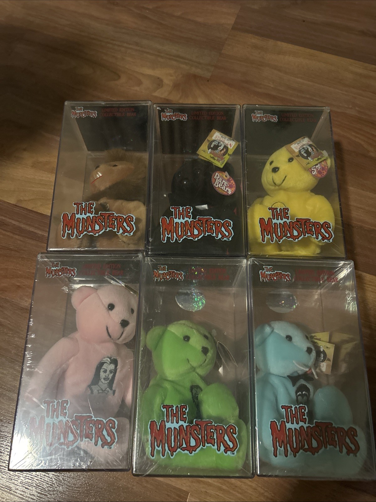 Rare bear Limited Edition, The munsters Complete Plush Set