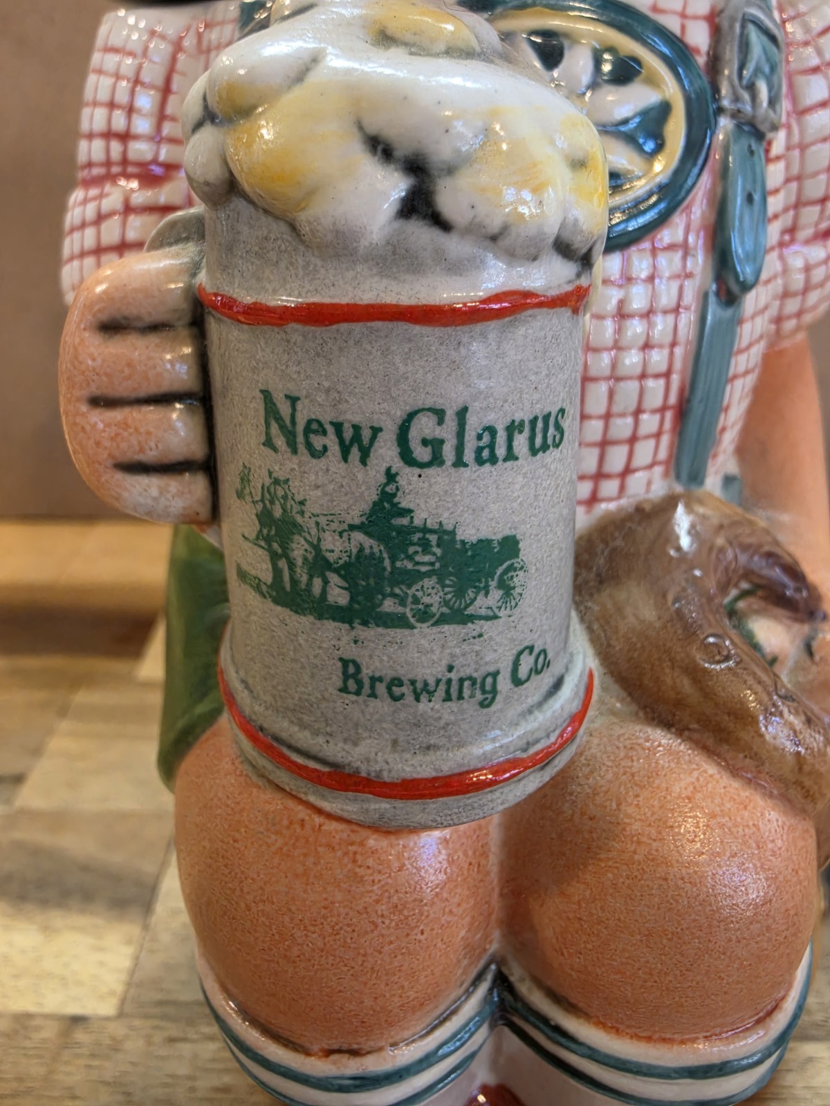 1993 New Glarus Brewing Co.  beer stein (24 of 500) Bavarian man. 