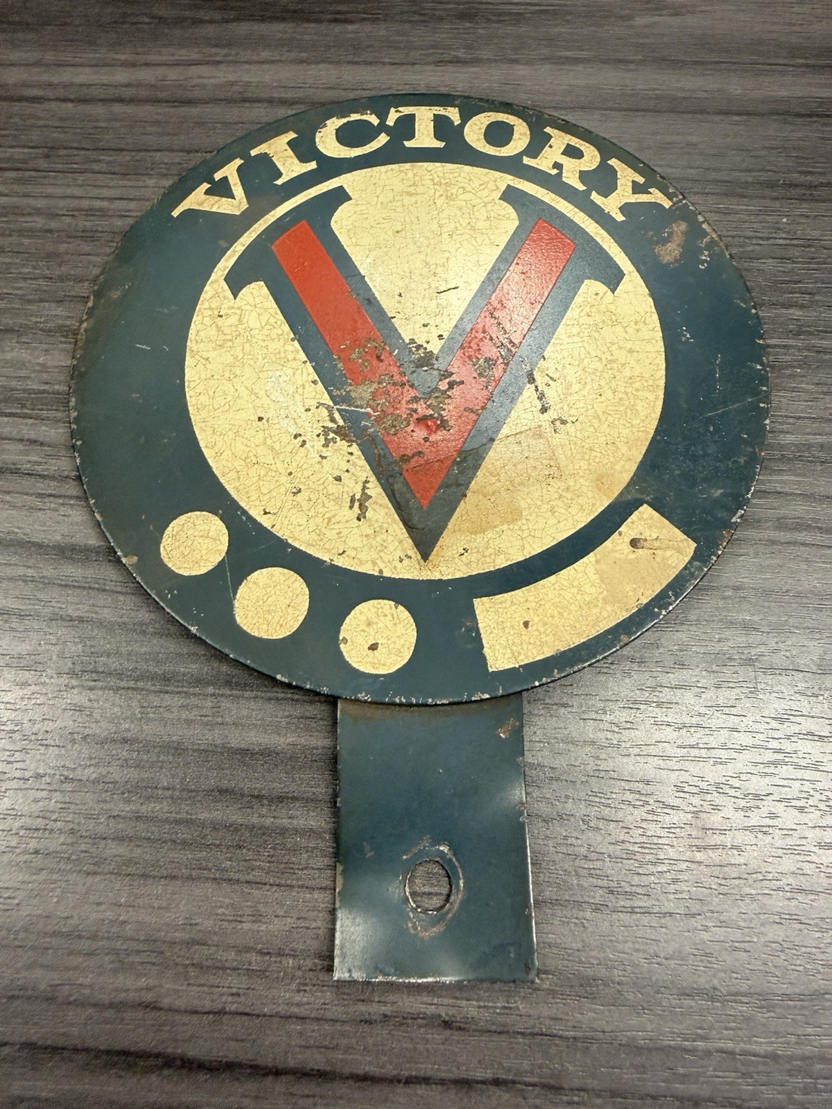 1940’s Morse Code Victory Car/Truck Plate Topper 1940’s Morse Code Victory Car/Truck Plate Topper