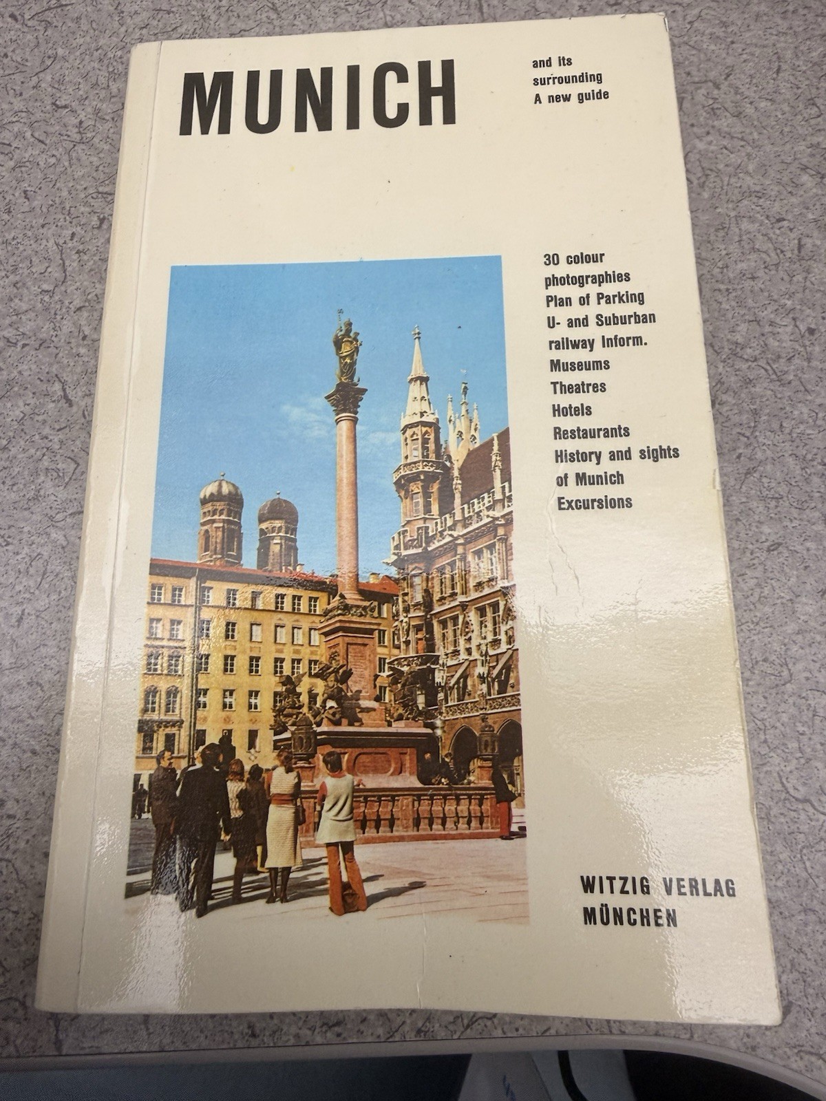 Vintage Munich Travel Guide 1972 Witzig Verlag Germany Maps Photos Book