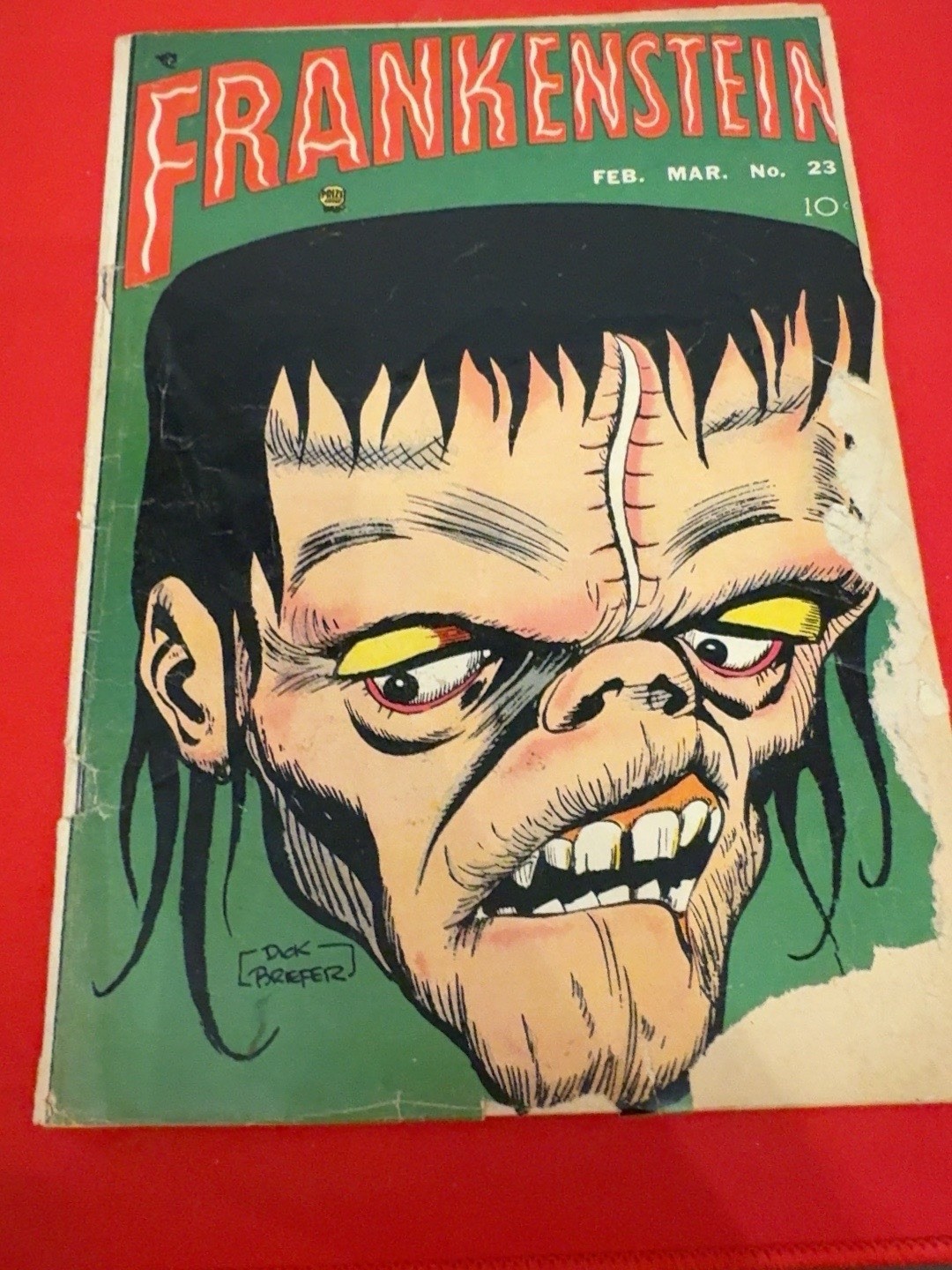 Frankenstein #23 1953 Prize Pre-Code Horror Dick Briefer Classic Cover