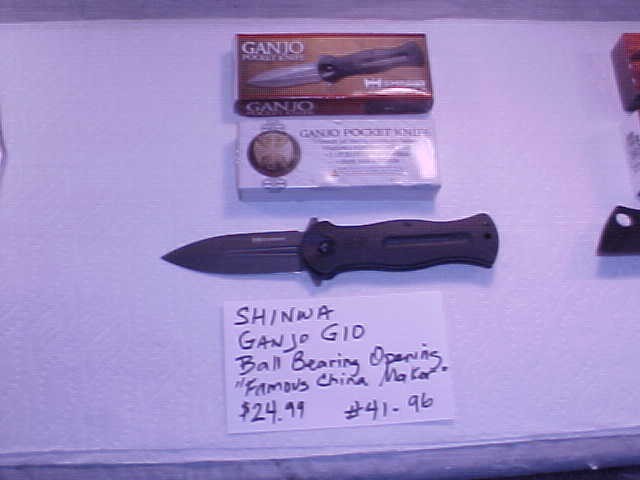 Item# BK 41-96  SHINWA Ganjo G10 Ball Bearing Operation Knife