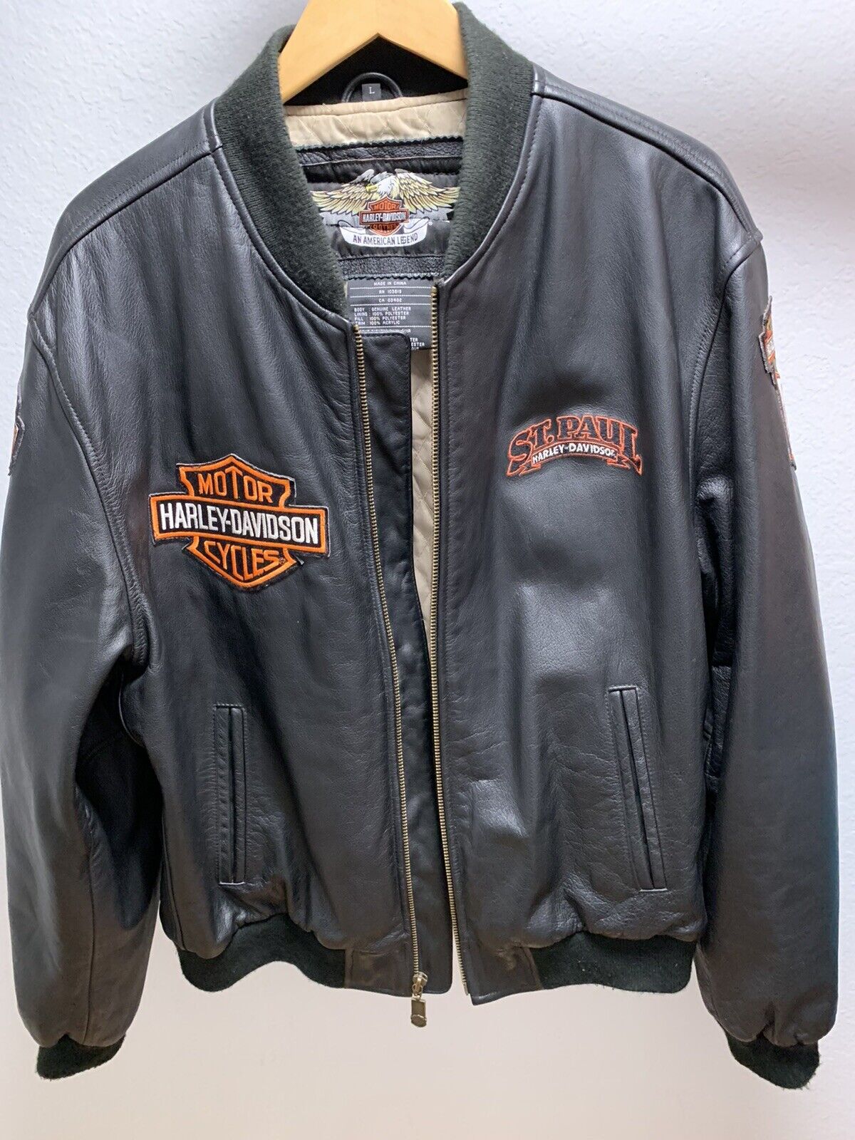 Harley-Davisdson St. Paul Leather Motorcycle Jacket