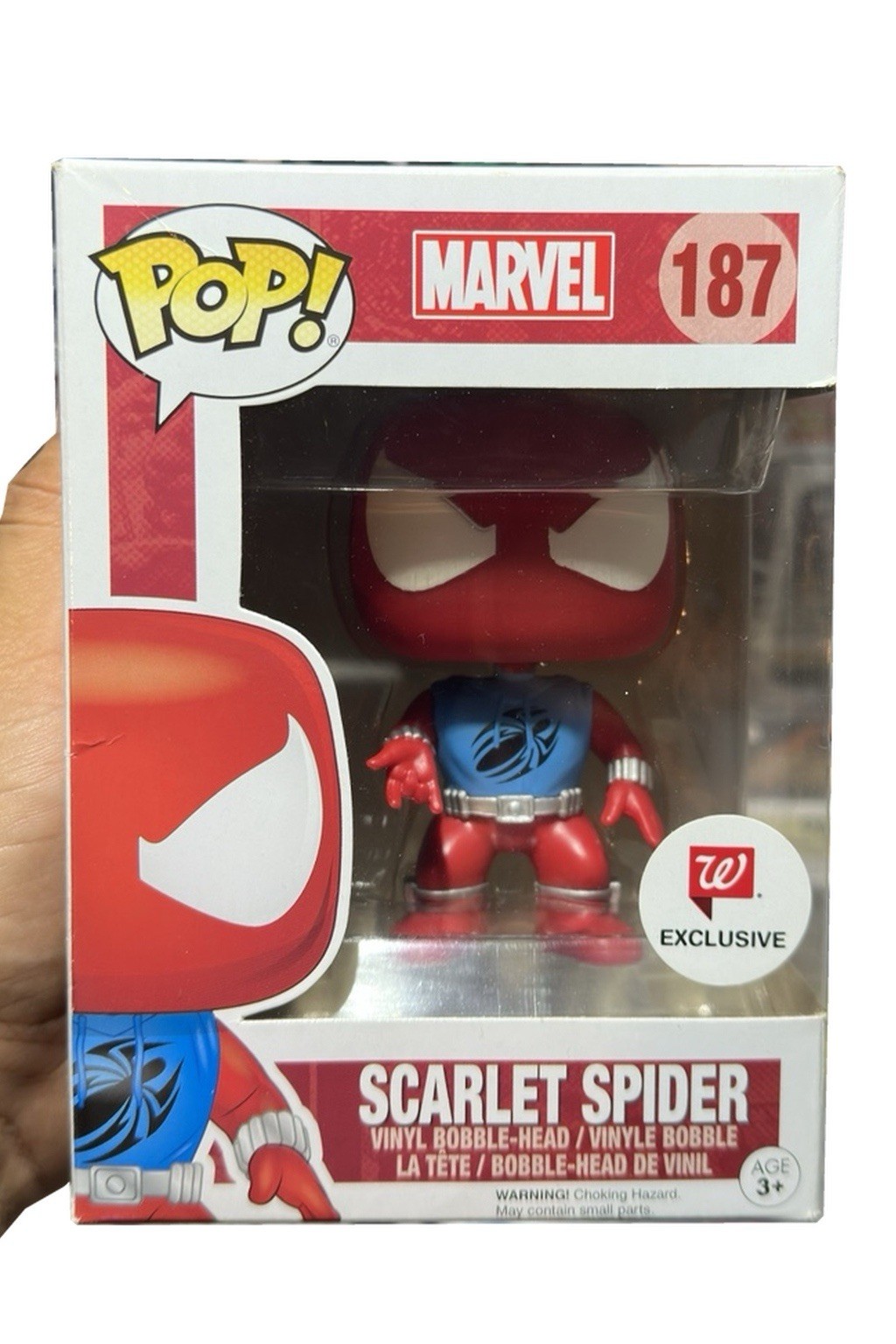 Funko Pop Marvel Scarlet Spider #187 Walgreens Exclusive Ben Reilly w/ Box