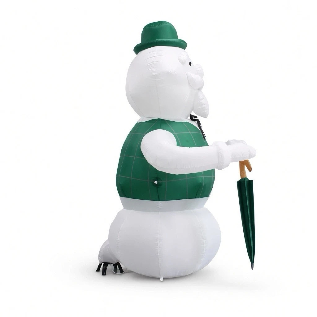 NEW 2026 8ft Christmas Inflatable Vintage Green-Vest Snowman PRE-SALE