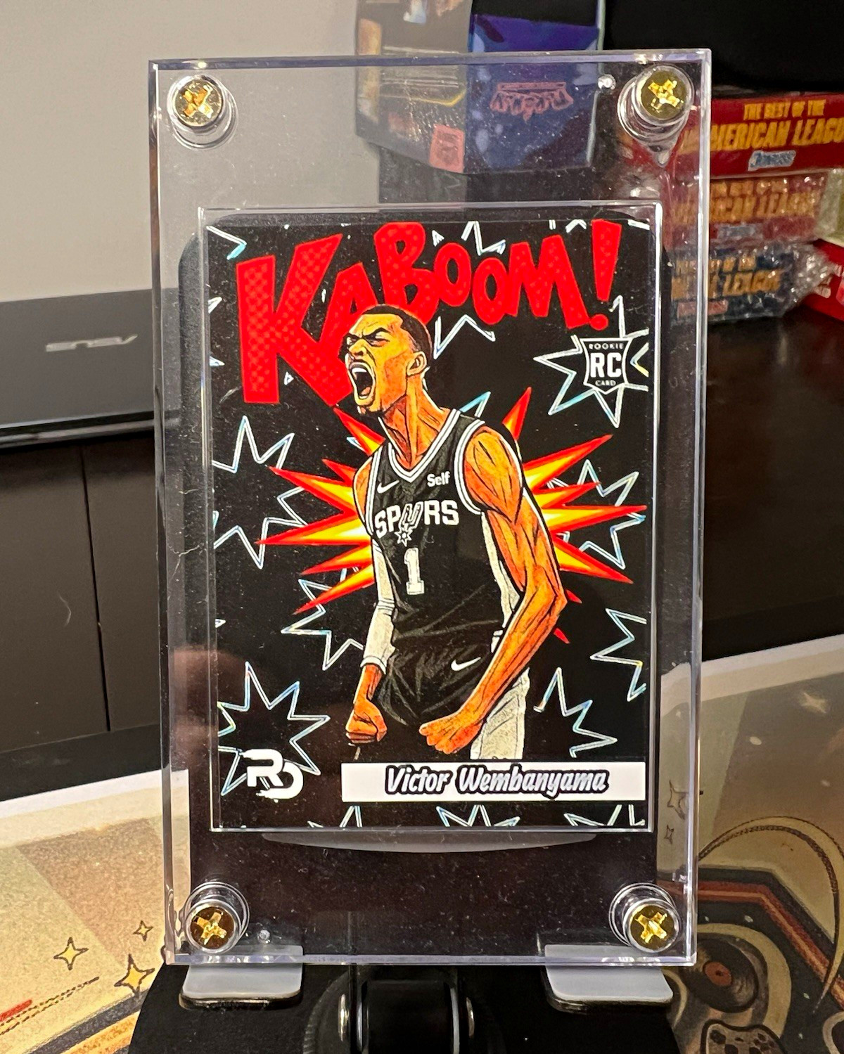 KaBoom Custom 2023 Victor Wembanyama Rookie Card #1 Serial Numbered 1/99
