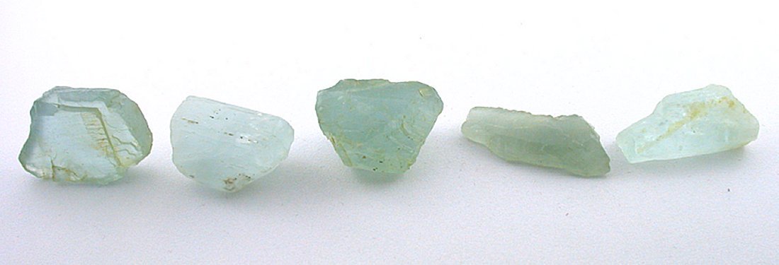 34.4 Grams 5 Pcs Brazil Aquamarine Cab Cabochon Gem Stone Gemstone Rough EBS2630