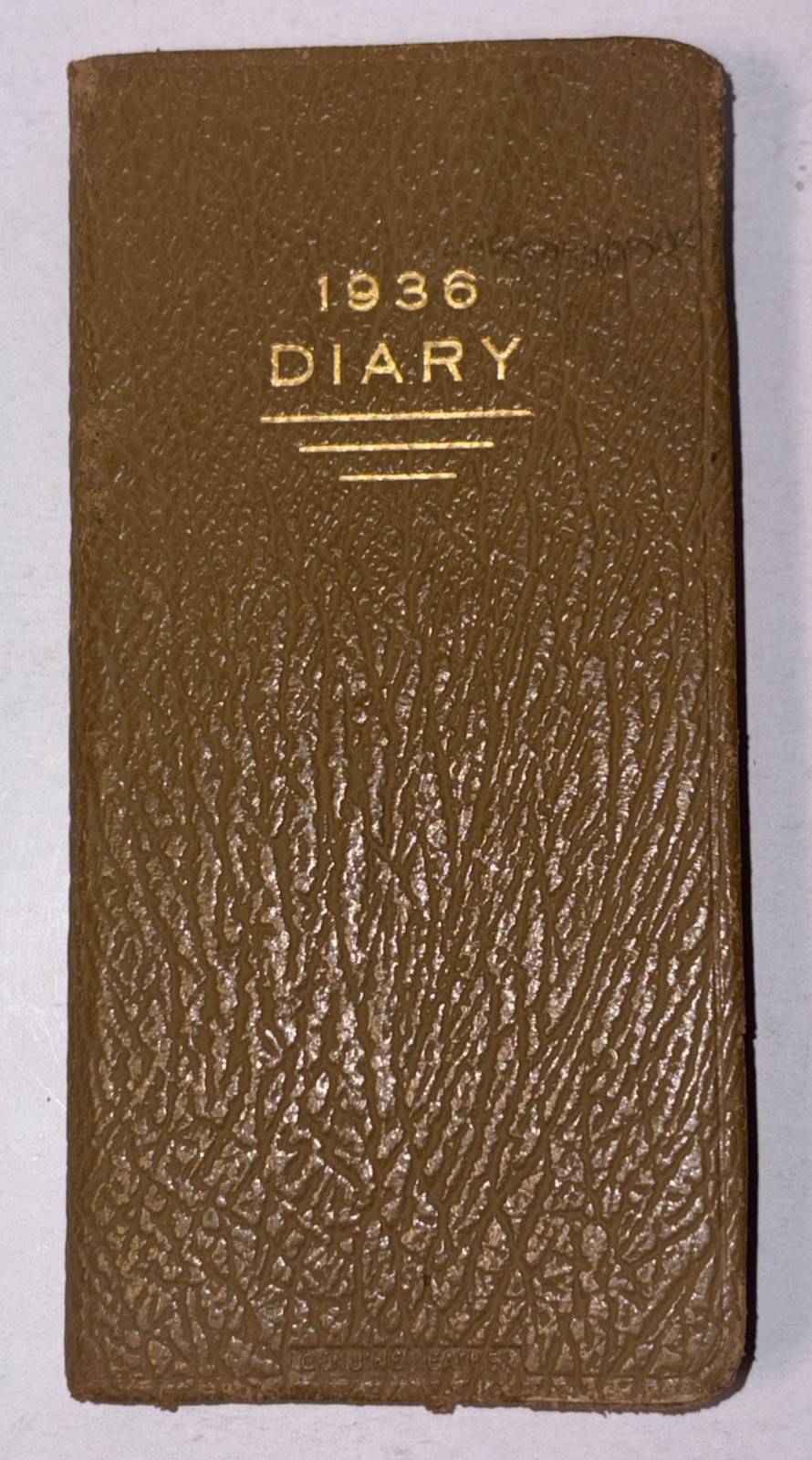 Vtg 1936 Pocket Diary Calendar Book Unused