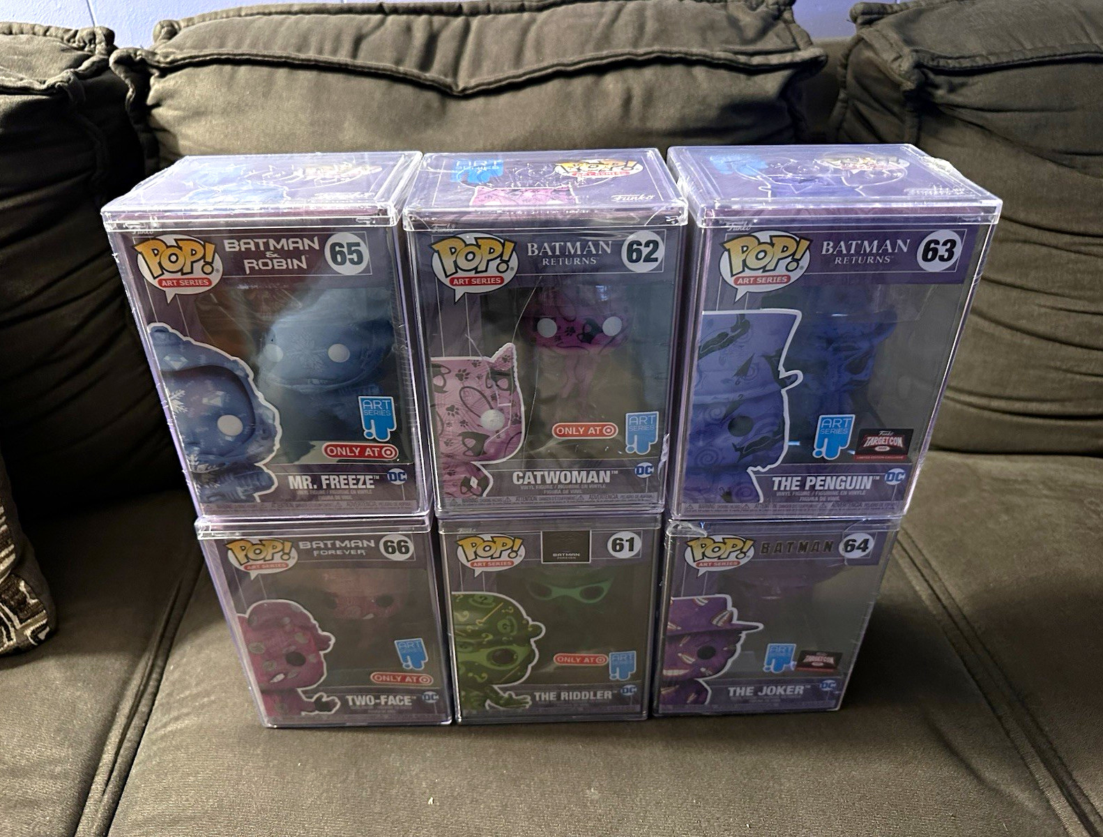 Funko Pop Art Series Batman Villains Lot of 6 Funko Pop Art Series Batman Villains Lot of 6