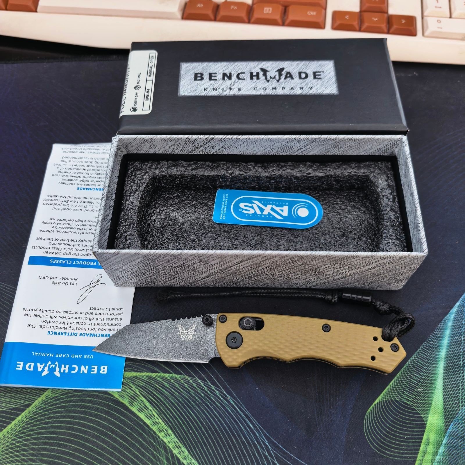 Benchmade Full Immunity 290BK-2 M4 Army Green Nylon Pocket Knife Under 2.5