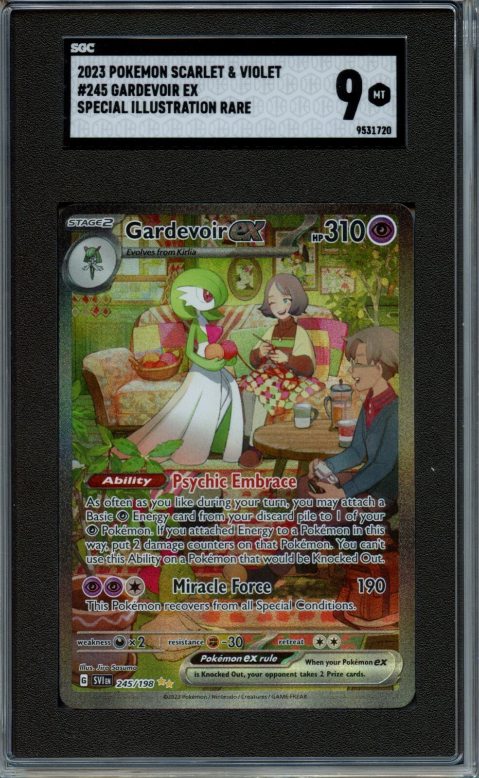 2023 Pokemon Gardevoir EX Special Illustration Rare SGC 9