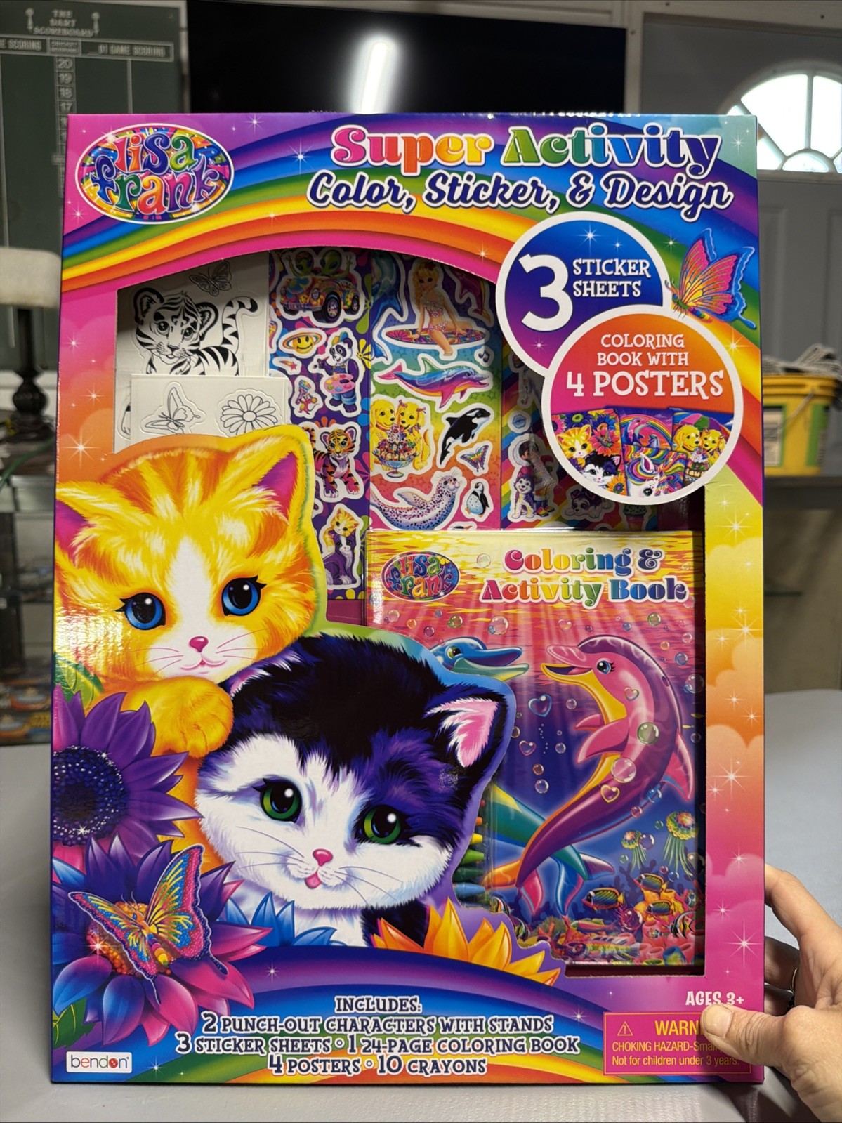 Lisa Frank Super Activity Set; Factory Sealed. Posters/stickers/activity Book