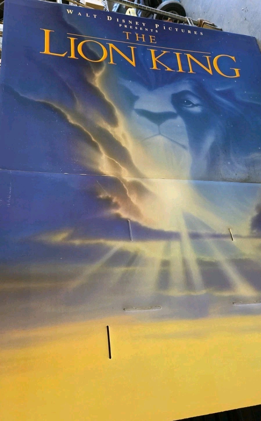 1994 Disney The Lion King Original Movie Theater Lobby Standee Pride Rock
