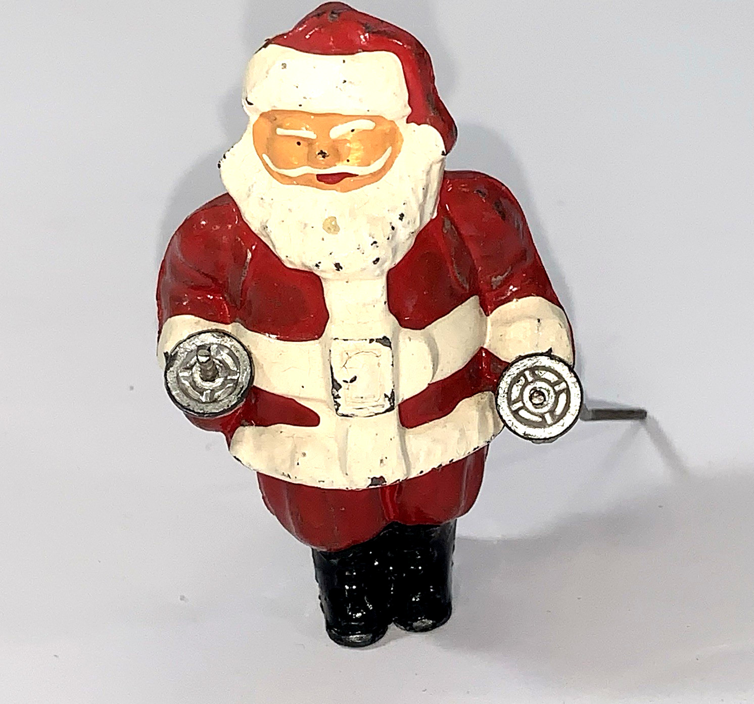 Vintage 1930s Barclay Cast Lead Christmas Santa Claus 3 Vintage 1930s Barclay Cast Lead Christmas Santa Claus 3