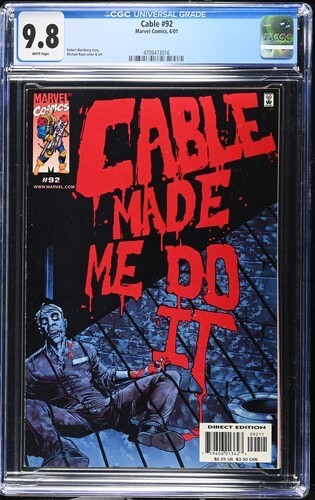 CGC 9.8 CABLE #92 .. SINGLE HIGHEST GRADED .. 2001 .. X-MEN ..