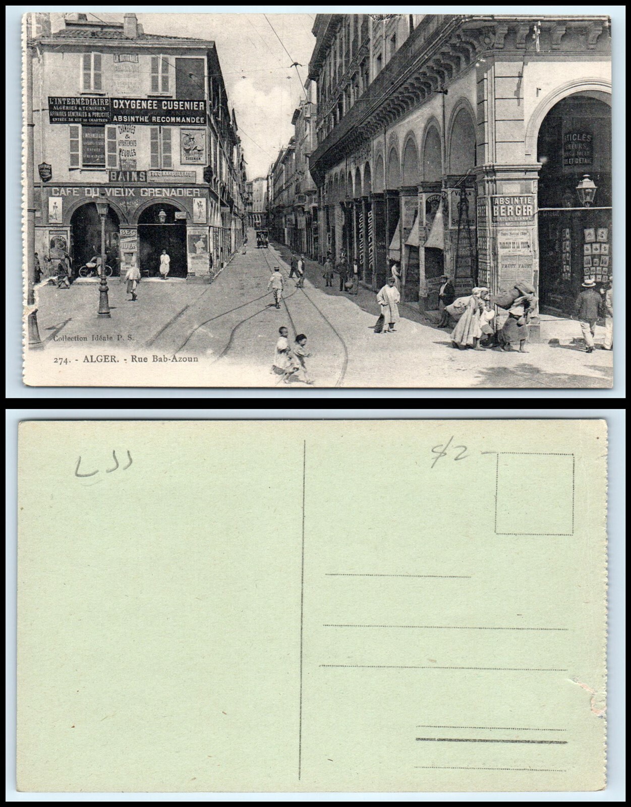 ALGERIA Postcard - Rue Bab Azoun A5 ALGERIA Postcard - Rue Bab Azoun A5