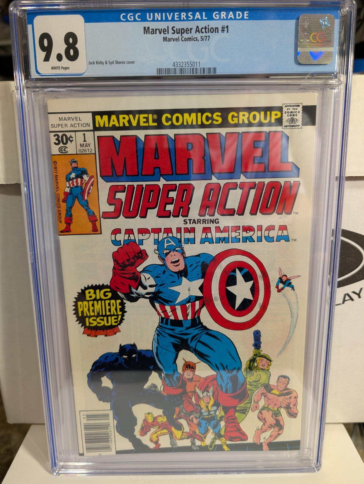 Marvel Super Action #1 CGC 9.8 WP - Captain America #100 Reprint 1977 Marvel Marvel Super Action #1 CGC 9.8 WP - Captain America #100 Reprint 1977 Marvel