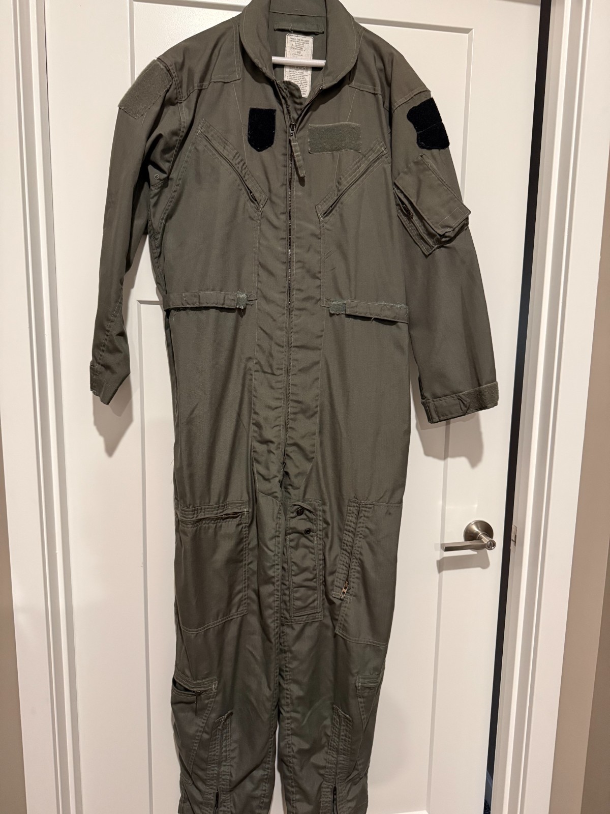Vtg 1985 USAF CWU-27/P Nomex Flight Suit 44R - DLA100-85-C-0313 - One Owner