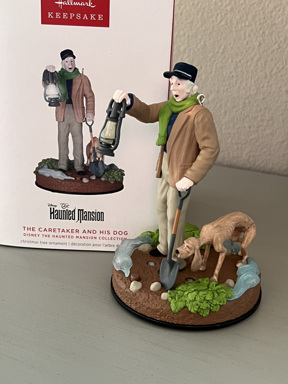 HALLMARK 2024 THE CARETAKER AND HIS DOG THE HAUNTED MANSION DISNEY ORNAMENT