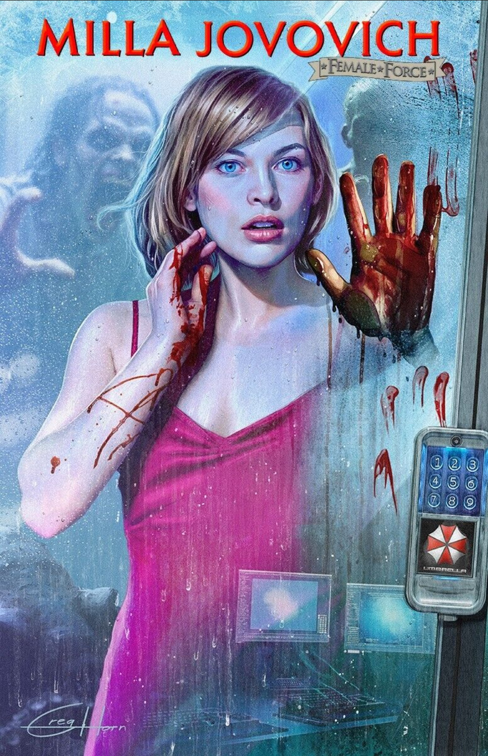Female Force: Milla Jovovich Resident Evil Trade Dress Cover