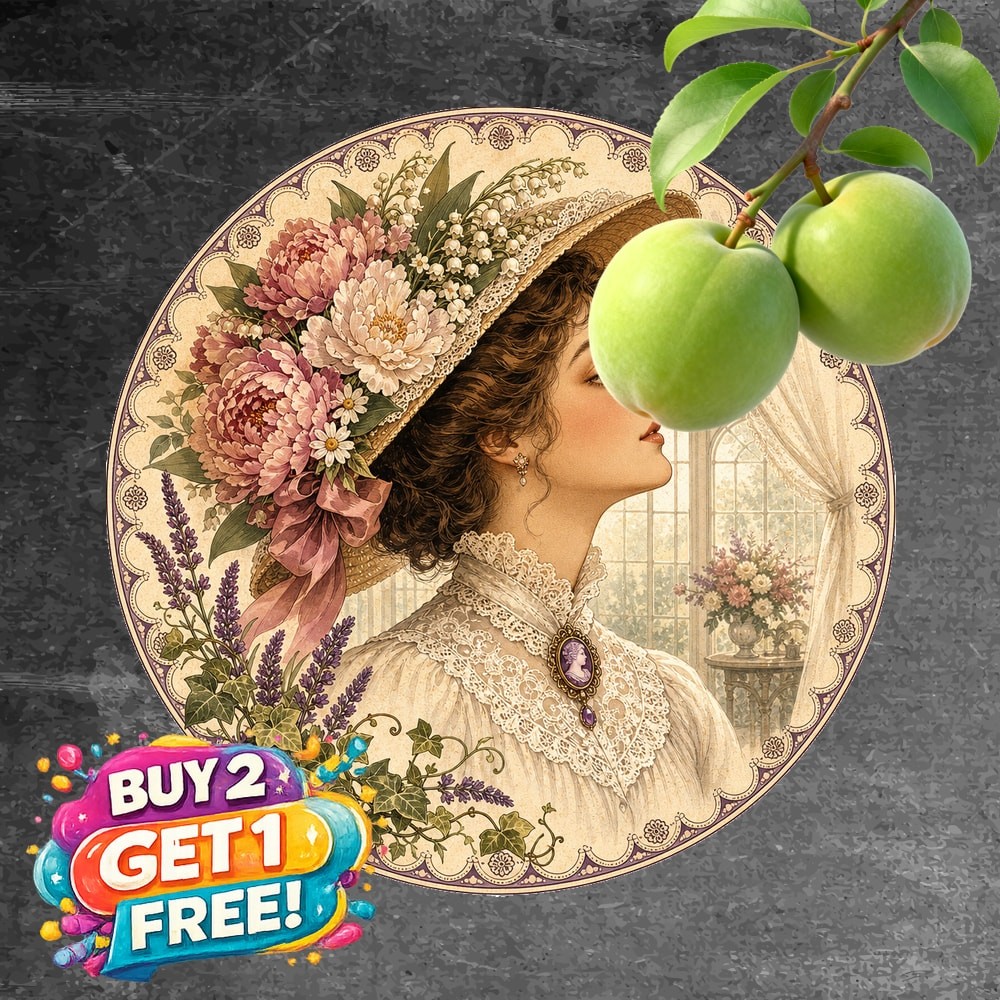 Charming Victorian Lady Portrait Round Tin Sign Vintage Retro Wall Decor Plaque