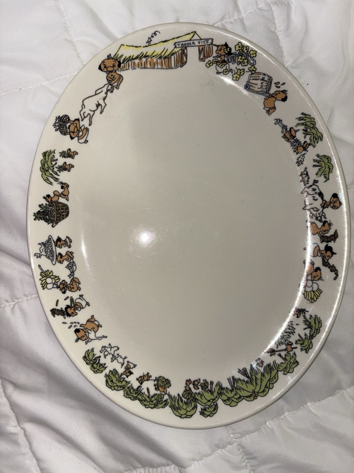 1971 Trader Vic’s Plate