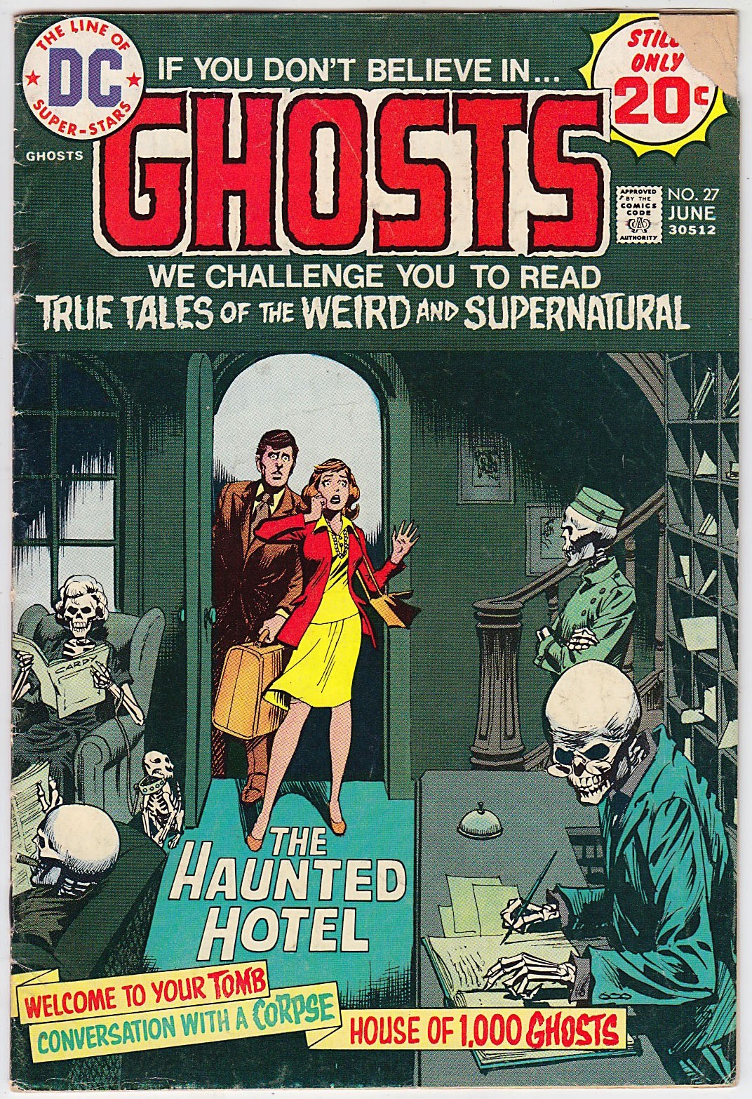 Ghosts #27, DC 1974, Nick Cardy, Gerry Talaoc, Ernie Chan, John Calnan F- 5.5