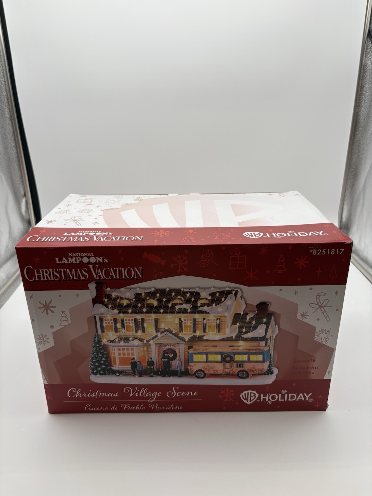 WB Holiday Lighted Ceramic Christmas Vacation Village House Clark Griswold 