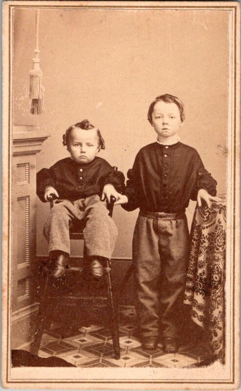 Cute Kids, Havana, NY, CDV Photo, c1860s #5031 Cute Kids, Havana, NY, CDV Photo, c1860s #5031